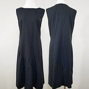 LaVia18 by Piazza Sempione Black Shift Dress IT50 US14/16/18 Career Corpcore